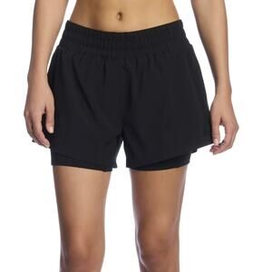 Reebok Women's Reflex Running workout Short lightweight Banded Pull-on Waistband